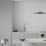 6 In Hexagon La Marca Calacatta Polished Glazed Porcelain Mosaic Tile