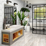 6 In Hexagon La Marca Onyx Honed Glazed Porcelain Mosaic Tile