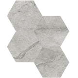 6 In Hexagon La Marca Paradiso Honed Glazed Porcelain Mosaic Tile