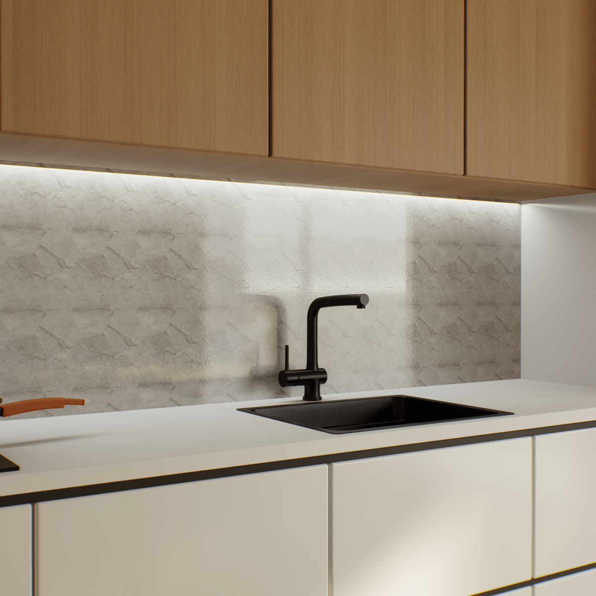 6 In Hexagon La Marca Paradiso Honed Glazed Porcelain Mosaic Tile