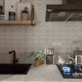 6 In Hexagon La Marca Paradiso Polished Glazed Porcelain Mosaic Tile