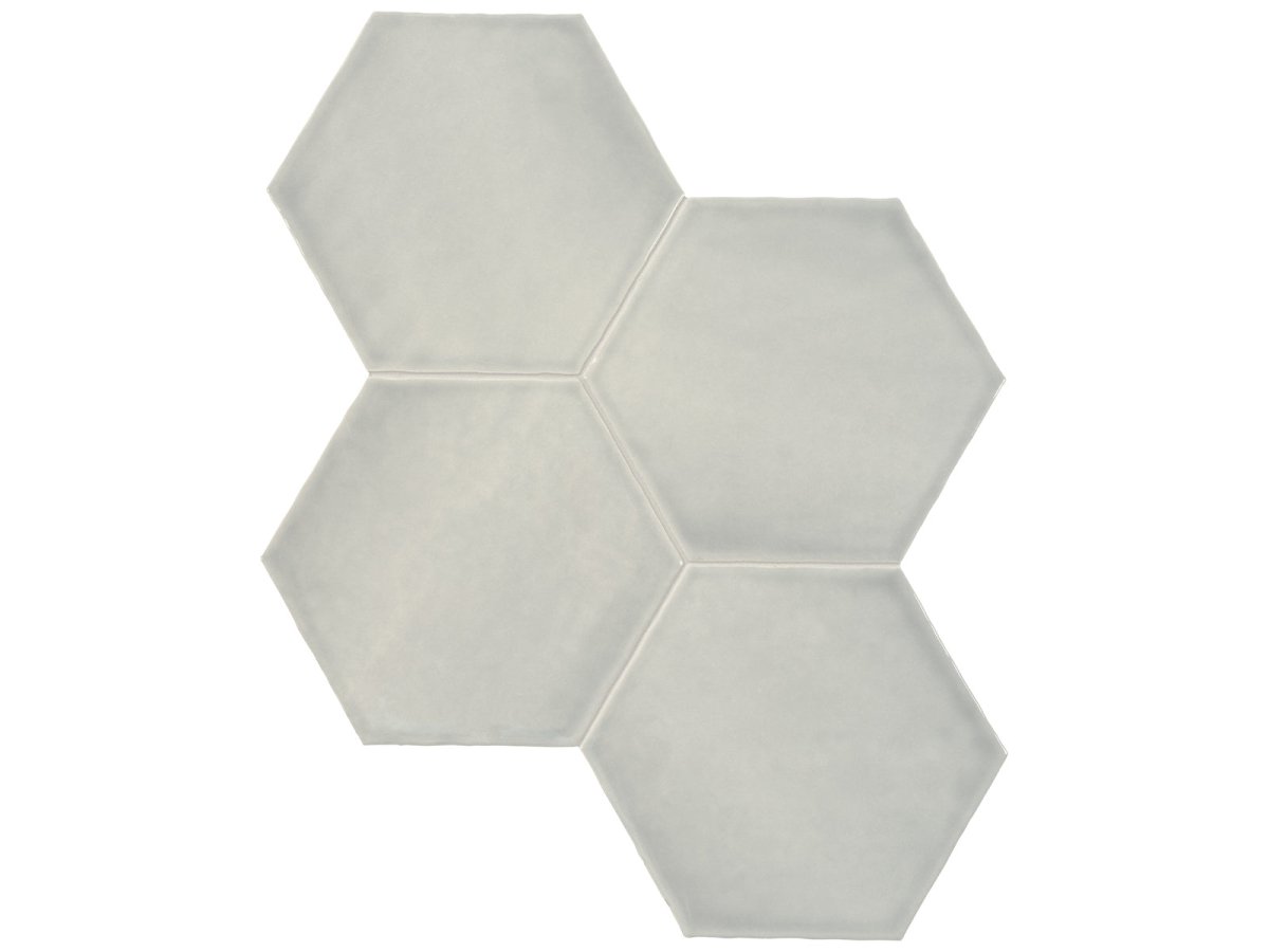 6 in Teramoda Bamboo Hexagon Glossy Pressed Glazed Ceramic Tile - 6.67 sf per case