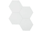 6 in Teramoda Powder Hexagon Glossy Pressed Glazed Ceramic Tile