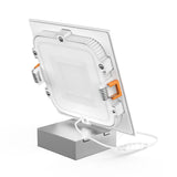 6 inch Square LED Recessed Lighting with Junction Box, 12W, 900LM, Damp Location, ETL, Energy Star Listed, Dimmable LED Downlight