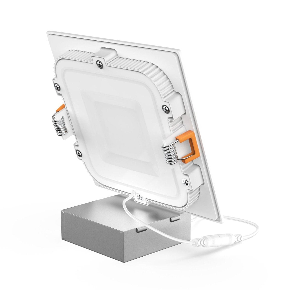 6 inch Square LED Recessed Lighting with Junction Box, 12W, 900LM, Damp Location, ETL, Energy Star Listed, Dimmable LED Downlight