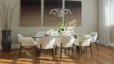 6-Light 30" Wide Modern/Contemporary Cage LED Chandelier Ceiling Light, 70W, 3000K, 3500LM, Adjustable Height