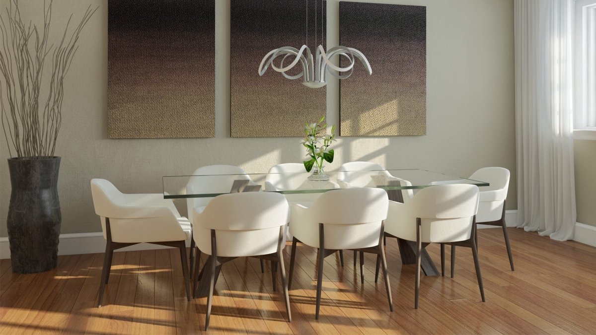 6-Light 30" Wide Modern/Contemporary Cage LED Chandelier Ceiling Light, 70W, 3000K, 3500LM, Adjustable Height