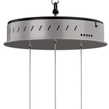 6-Light 30" Wide Modern/Contemporary Cage LED Chandelier Ceiling Light, 70W, 3000K, 3500LM, Adjustable Height