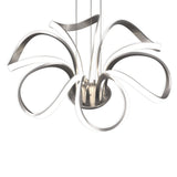 6-Light 30" Wide Modern/Contemporary Cage LED Chandelier Ceiling Light, 70W, 3000K, 3500LM, Adjustable Height
