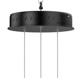6-Light 30" Wide Modern/Contemporary Cage LED Chandelier Ceiling Light, 70W, 3000K, 3500LM, Adjustable Height
