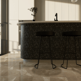 6 X 12 In Classic Pulpis Moca Glossy Pressed Glazed Ceramic