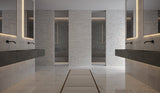 6 X 24 In Bianco Venatino Honed Cubics Marble Panel