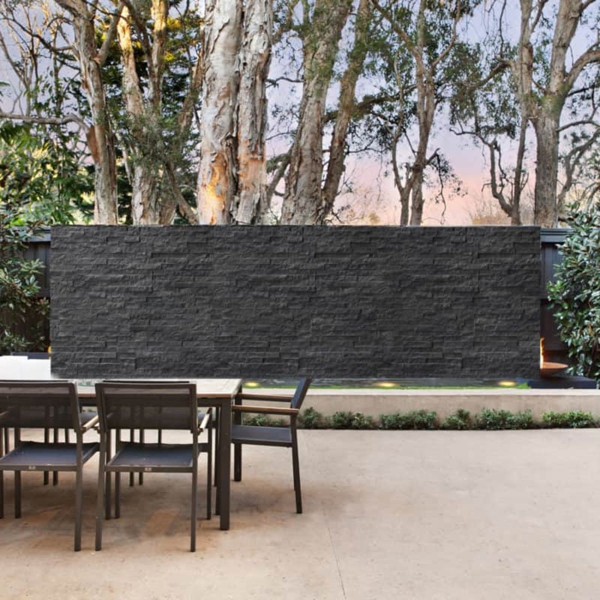 6 X 24 In Carbon Ledger Stone Corner