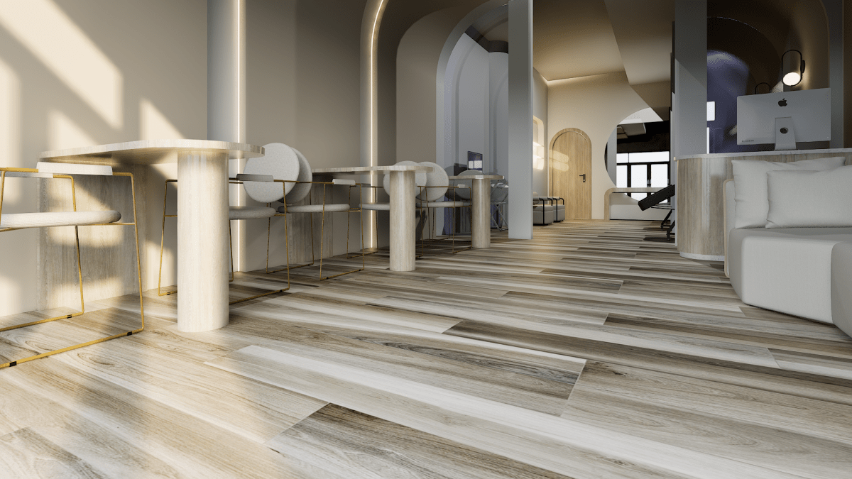 6 X 36 In Amaya Blend Matte Pressed Glazed Porcelain Tile