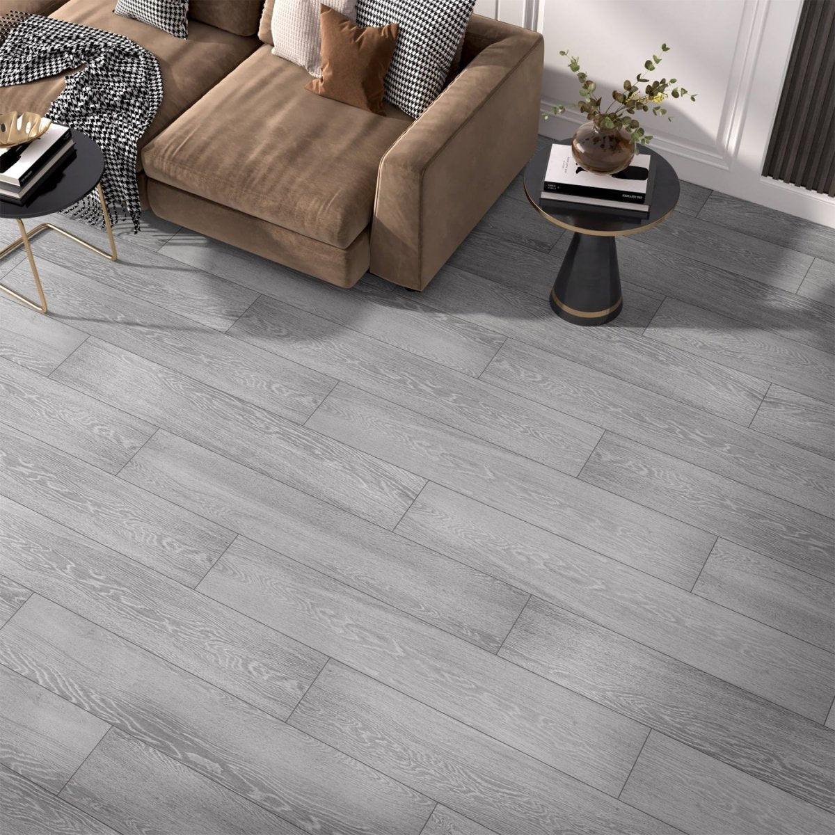 6 X 36 In Aspen Ash Matte Rectified Glazed Porcelain