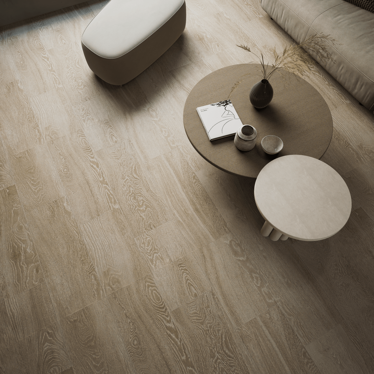6 X 36 In Aspen Paper Birch Matte Rectified Glazed Porcelain Tile