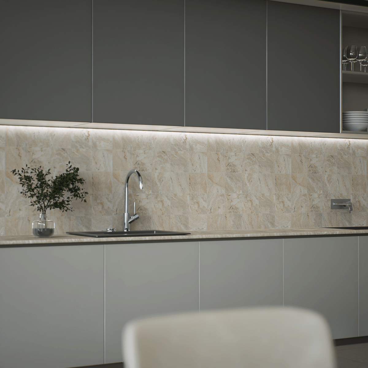 6 X 6 In Antico Sand Matte Pressed Glazed Porcelain