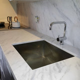 6 X 6 In Bianco Venatino Honed Marble