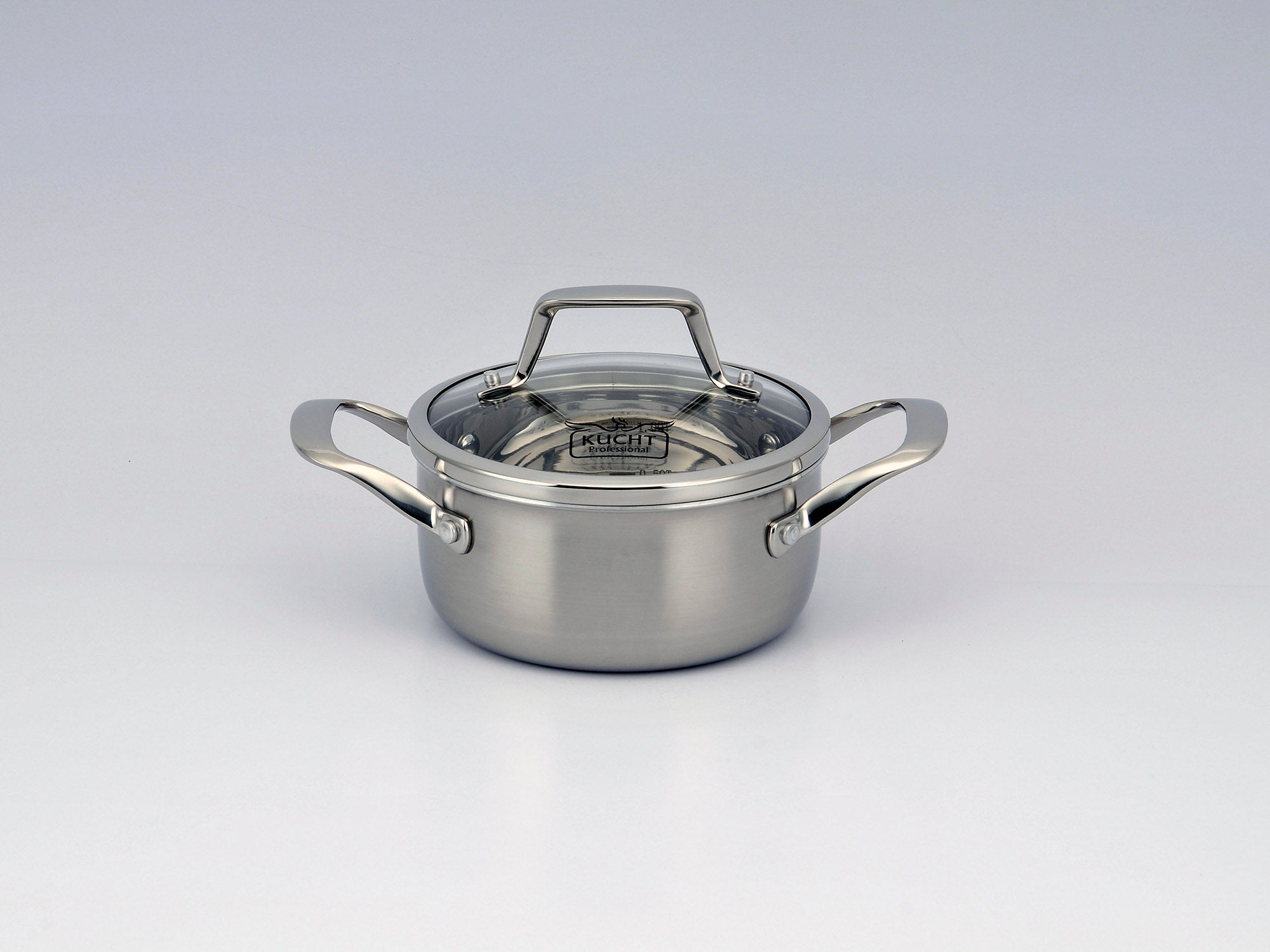 KUCHT Culinary Professional 3 Ply Stainless Steel 10 Piece Cookware Set