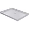 60 in. L x 36 in. W Single Threshold Alcove Shower Pan  in White