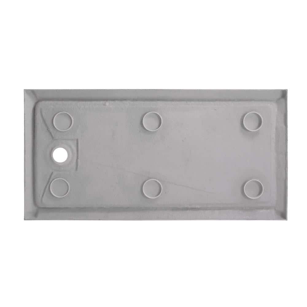60 in. L x 36 in. W Single Threshold Alcove Shower Pan  in White