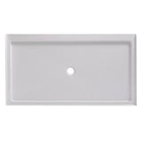 60 in. L x 36 in. W Single Threshold Alcove Shower Pan  in White