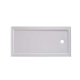 60 in. L x 36 in. W Single Threshold Alcove Shower Pan  in White