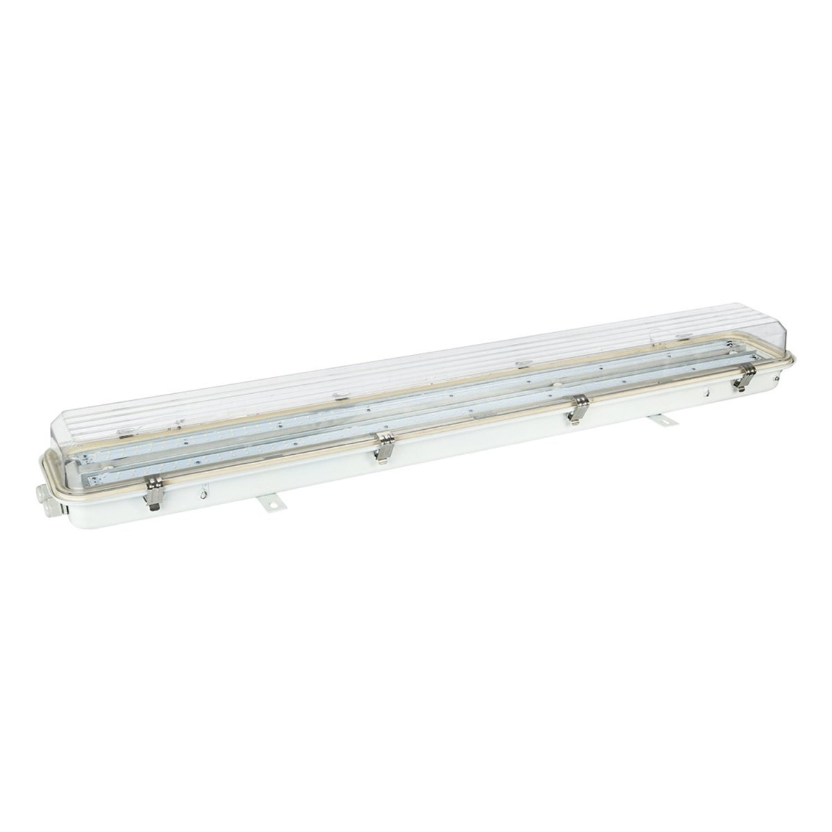 60 Watt 4FT LED Explosion Proof Vapor Proof Light, R Series, Dimmable, 5000K, 8400LM, AC100-277V, IP66, Hazardous Location Lighting Fixtures