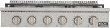 KUCHT Professional 36 in. Propane Gas Range-Top with Sealed Burners in Stainless Steel with Classic Silver Knobs