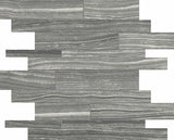 Random Strip Carbon Eramosa Matte Glazed Porcelain Mosaic
