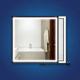Frontlit/Backlit LED Lighted Bathroom Vanity Mirror with Frame, Anti-Fog, Touch Button, CRI 90+, Adjustable CCT & Memory, Magnum Style