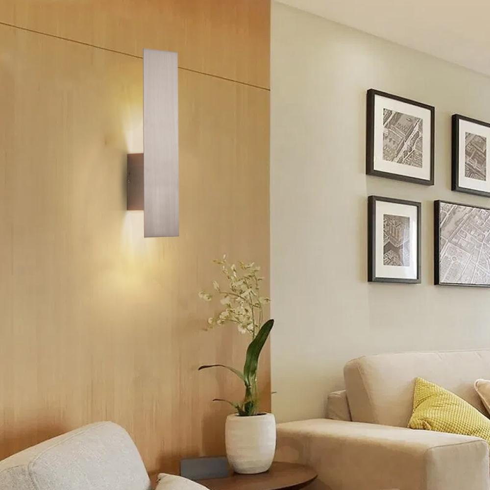 2-Lights, Decorative Wall Sconce with Frosted Glass Diffuser, Dimension W 5 x H 20 x E 3.5 Inch