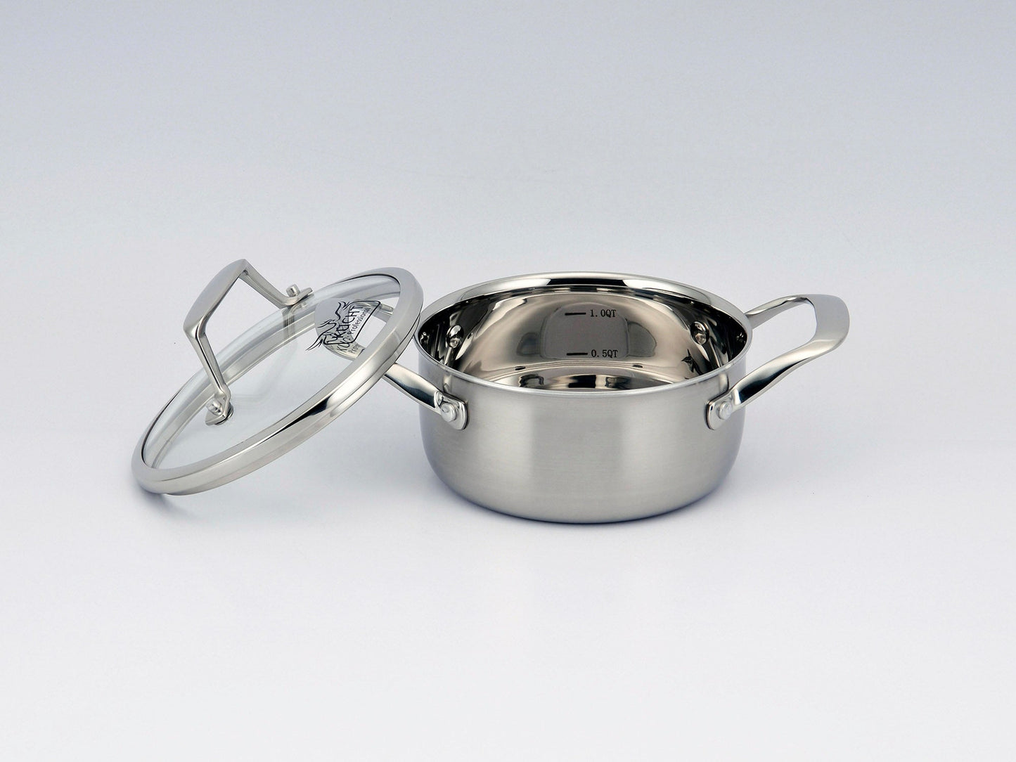 KUCHT Culinary Professional 3 Ply Stainless Steel 10 Piece Cookware Set