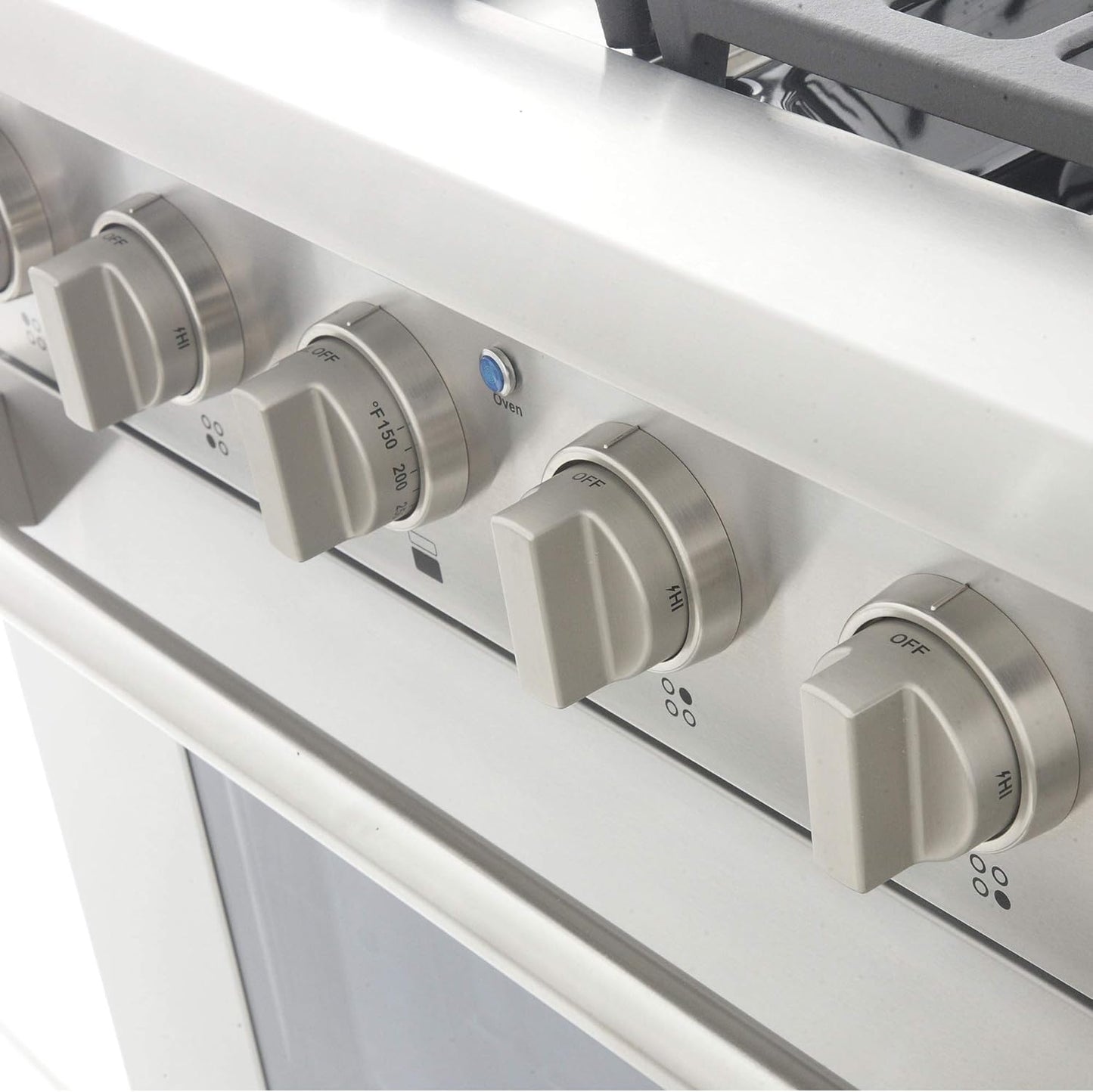 KUCHT Professional 30 in. 4.2 cu. ft. Dual Fuel Range for Natural Gas with Sealed Burners and Convection Oven in Stainless Steel with Classic Silver Knobs