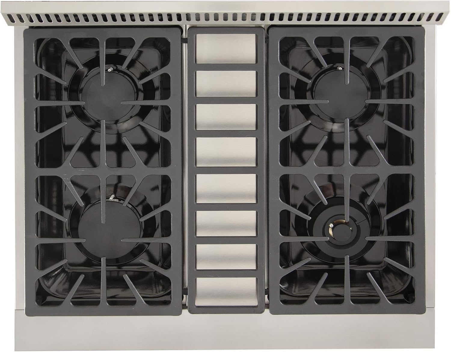 KUCHT Professional 30 in. 4.2 cu. ft. Dual Fuel Range for Natural Gas with Sealed Burners and Convection Oven in Stainless Steel with Classic Silver Knobs