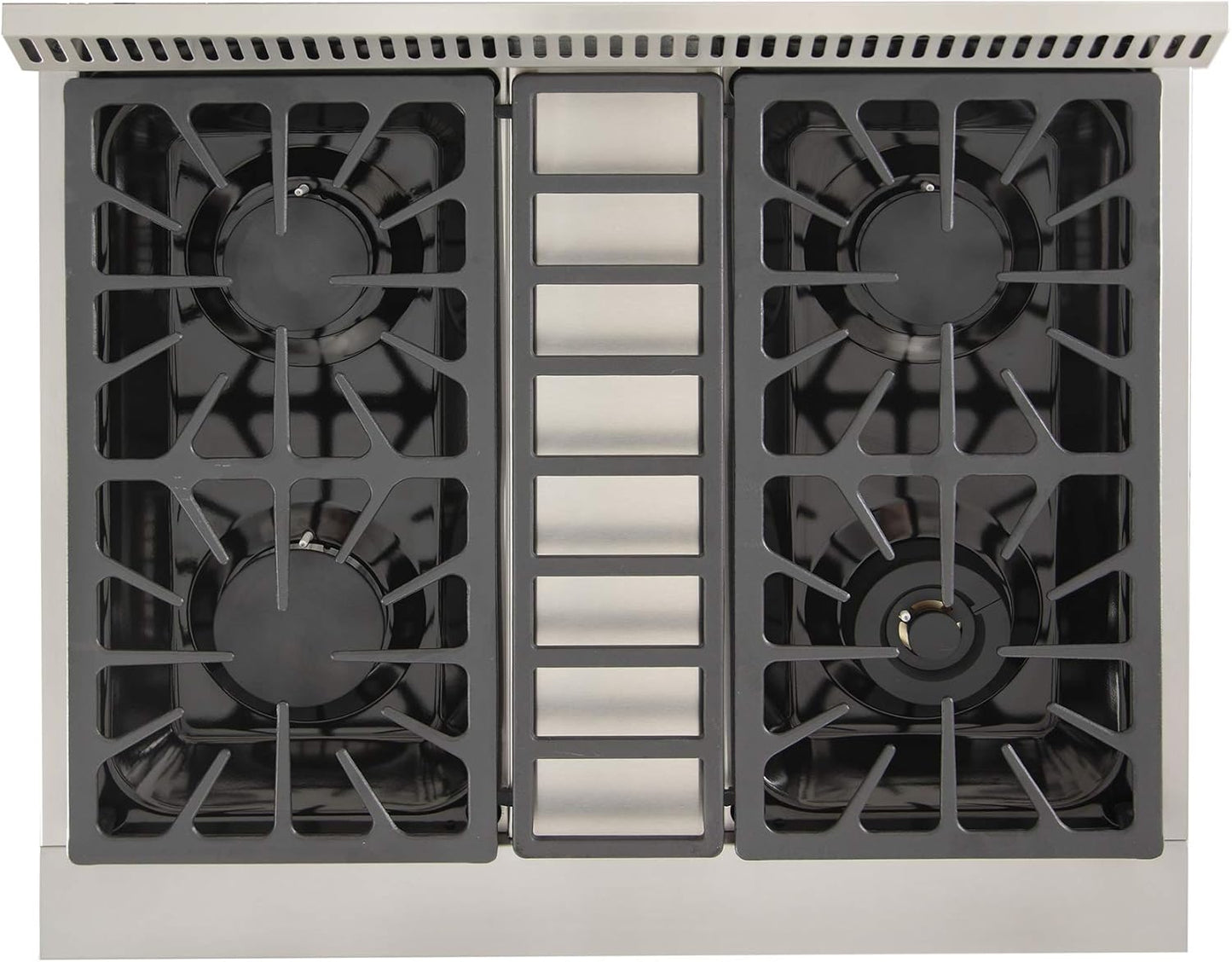 Professional 30 in. 4.2 cu. ft. Natural Gas Range with Sealed Burners and Convection Oven in Stainless Steel with Classic Silver Knobs