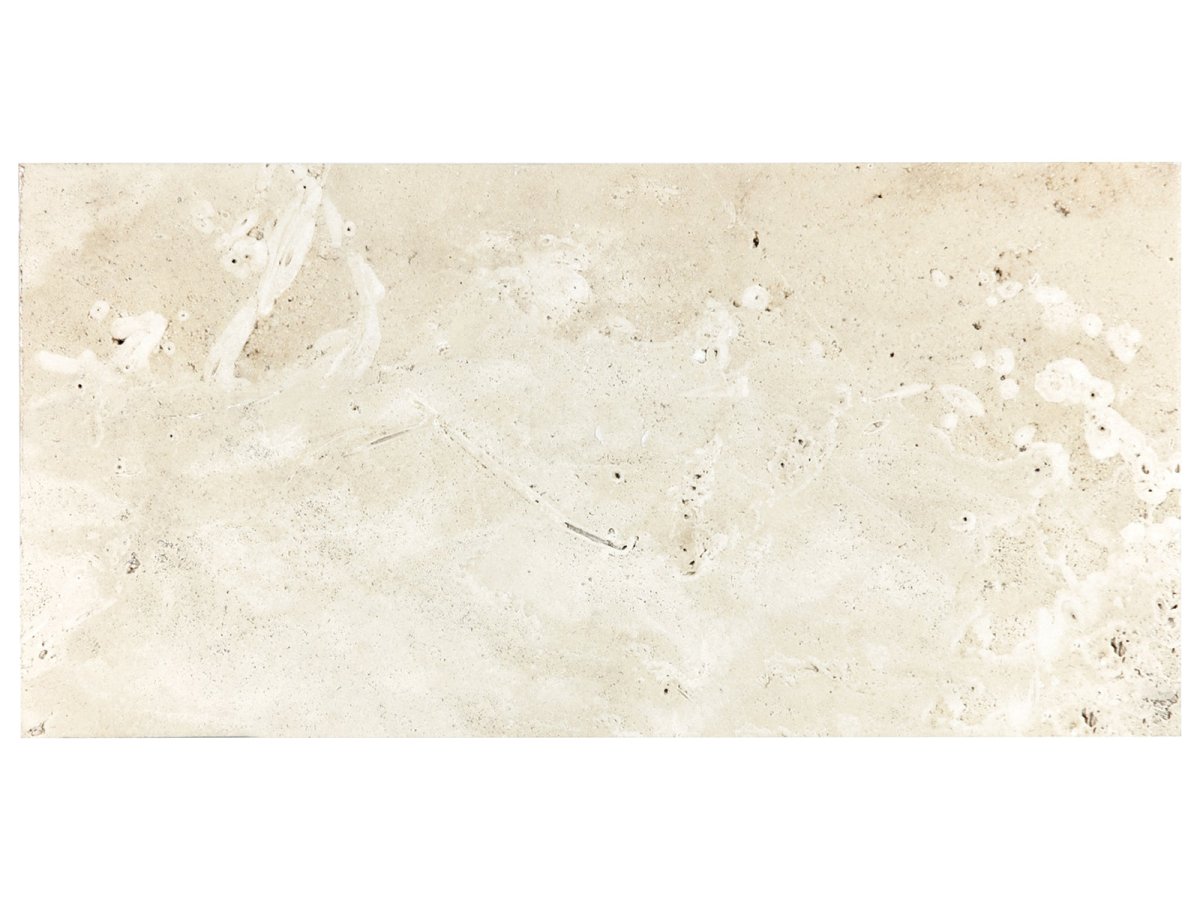 8 X 16 In Ivory Brushed Travertine