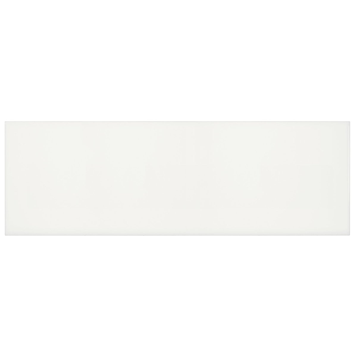 8 X 24 In Soho Canvas White Light Colors Glossy Pressed Glazed Ceramic