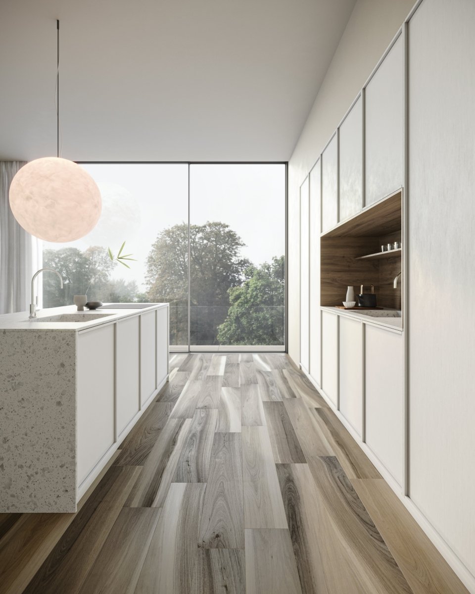 8 X 48 In Amaya Walnut Matte Pressed Glazed Porcelain