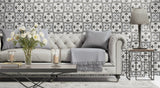 8 X 8 In Baroque Form Tide Matte Pressed Glazed Porcelain
