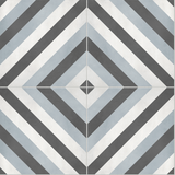 8 X 8 In Diamond Form Tide Matte Pressed Glazed Porcelain