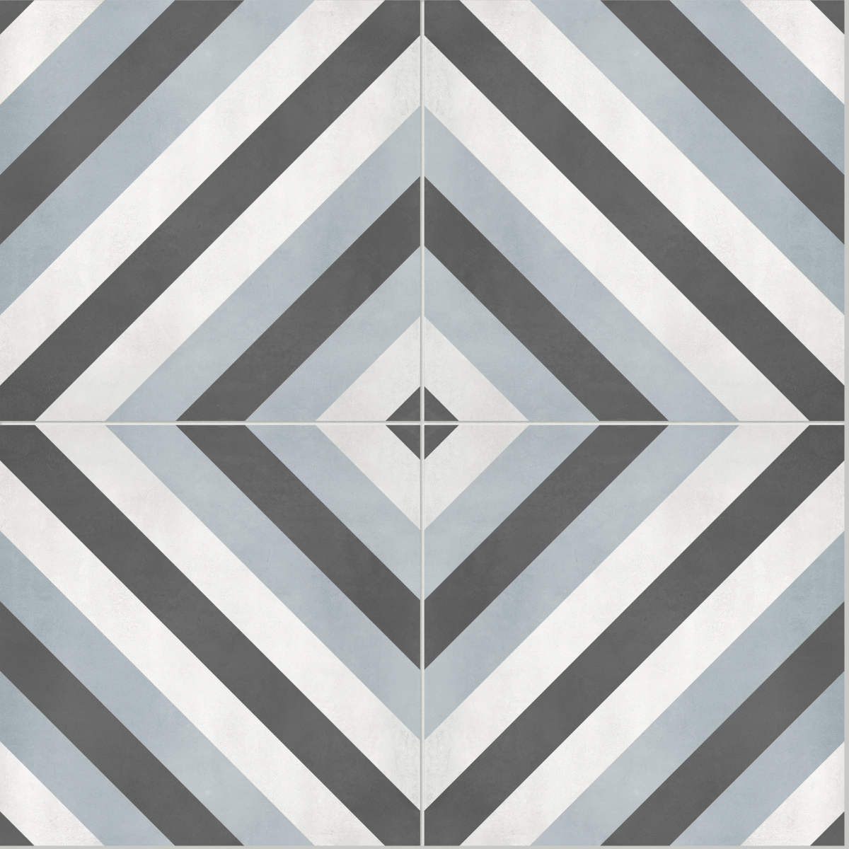 8 X 8 In Diamond Form Tide Matte Pressed Glazed Porcelain