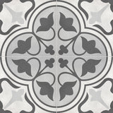 8 x 8 in. Form Ice Clover Matte Pressed Glazed Porcelain Tile