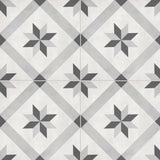 8 x 8 in. Form Ice Compass Matte Pressed Glazed Porcelain Tile