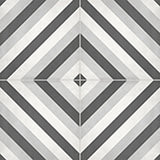8 X 8 In Form Ice Diamond Matte Pressed Glazed Porcelain Tile