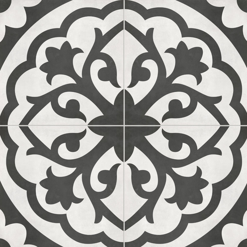 8 x 8 in. Form Monochrome Lotus Matte Pressed Glazed Porcelain Tile