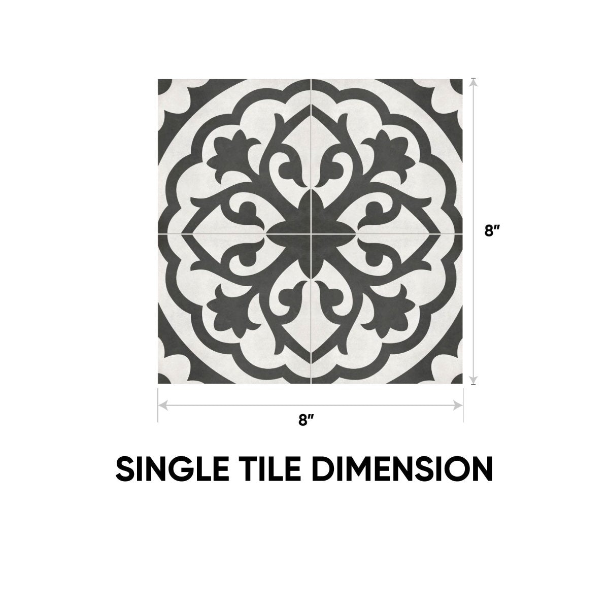 8 x 8 in. Form Monochrome Lotus Matte Pressed Glazed Porcelain Tile