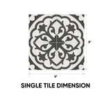 8 x 8 in. Form Monochrome Lotus Matte Pressed Glazed Porcelain Tile