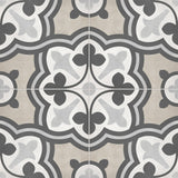 8 x 8 in. Form Sand Baroque Matte Pressed Glazed Porcelain Tile