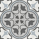 8 X 8 In Form Tide Clover Matte Pressed Glazed Porcelain Tile